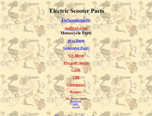 Tablet Screenshot of elescooterparts.com